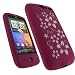 igadgitz Pink & White Flower Design Silicone Skin Case Cover for HTC Desire Bravo G7 Android Smartphone Cell Phone + Screen Protector