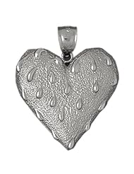 Clevereves14K White Gold Pendant Heart 11.8 - Gram(s)