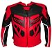 NEW MOTORCYCLE SPEED RACING ARMOR LEATHER JACKET Red
