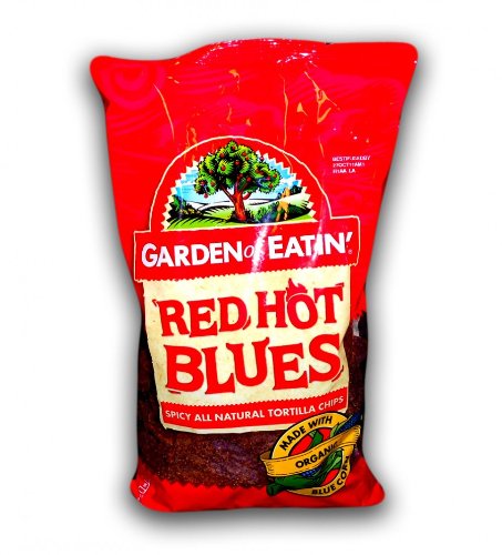 Garden of Eatin' Tortilla Chips, Red Hot Blues, 8.1-Ounce Bags (Pack of 12)