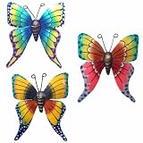 3 Butterflies Tropical Haitian Metal Art Home Room Yard Decor ~ Breeze On In Sales