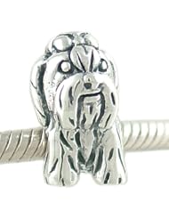 Authentic Biagi Shih Tzu Dog Sterling Silver Bead fits European Charm Bracelet
