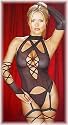 6 tlg. Edel Straps Komplett Set schwarz