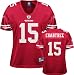 Michael Crabtree Red Reebok NFL Replica San Francisco 49ers Women's Jersey - Small