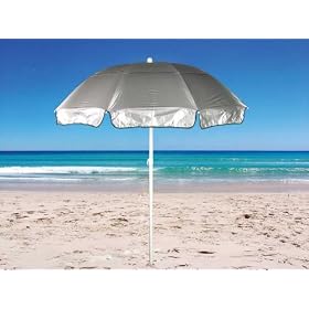 6 ft Solarteck Beach Umbrella Windproof with Tilt