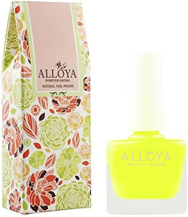 Alloya Natural Non Toxic Nail Polish, Kid Safe, Full Color 075 Atomic explosion