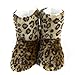 Leisureland Women's Fleece Animal Cozy Bootie Slippers