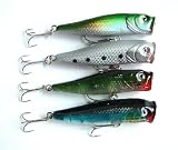50 Seasky Assorted Topwater Crankbait Lures Wholesale Lot Bulk 4"
