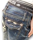 ロリータジーンズ ＬＯＬＩＴＡJEANS 692 ドクロ（スカル、髑髏） ストレート ワッペン ジーンズ ボーイズパンツ