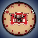 Rock Island Railroad Logo Wall Clock