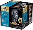 SHEBA Cuts in Gravy in Gravy Variety Pack-12 ct. (Tuna, Chicken And Salmon) Wet Food for Cats
