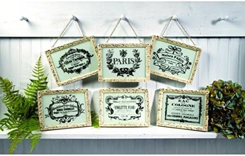 VINTAGE LOOK FRENCH ADVERTISING FRAMES SET OF 6