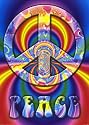 Fraktales Peace-Zeichen Oben Poster Print, 61x92
