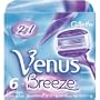 Gillette Venus Breeze Womens Razor Refill Cartridges, 6-Count