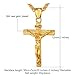 U7 Jewelry Men's Stainless Steel Jesus Christ Cross Crucifix Pendant Necklace