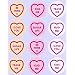 12 Love Heart Sweets Toppers rice paper fairy / cup cake 40mm pre cut decoration Love hearts Valentine