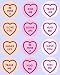 from simply topps 12 Love Heart Sweets Toppers rice paper fairy / cup cake 40mm pre cut decoration Love hearts Valentine