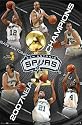 SAN ANTONIO SPURS 2007 CHAMPS POSTER 22.5x34 #4250