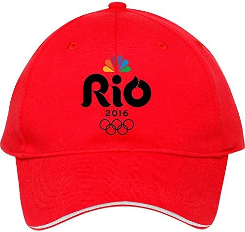 IKAI Unisex Rio 2016 Olympics Logo Baseball Cap Red