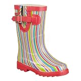 Kids' Sassy Stripe Rain Boots - Red