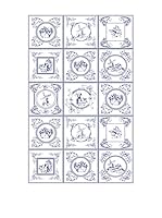 Huella deco Alfombra Bañada en Vinilo (Cielo/Blanco)