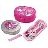THERMOS ディズニーミニー ランチ&トリオセット 【Amazon.co.jp限定】 フレッシュランチボックス DBR-282DS P &ランチトリオセット【スプーン・フォーク・ハシ】 CPD-165DS P