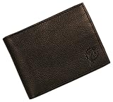 NFL Miami Dolphins Debossed Black Leather Bi-fold Wallet