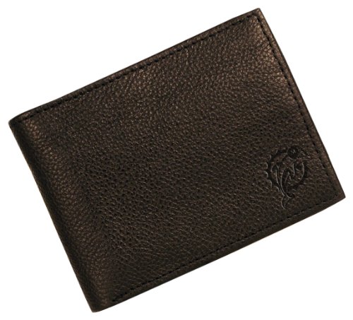 NFL Miami Dolphins Debossed Black Leather Bi-fold Wallet