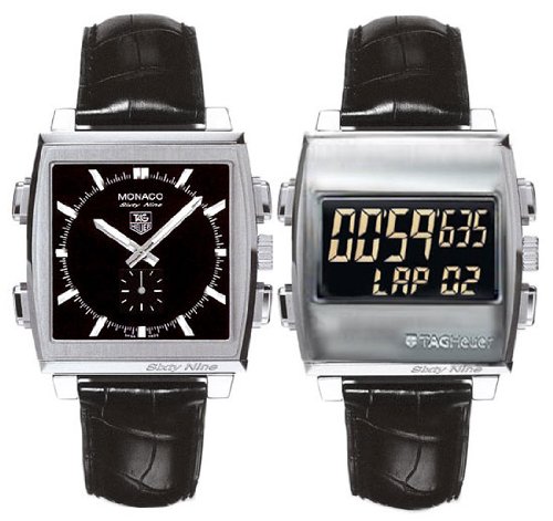 TAG Heuer Men's CW9110.FC6177 Monaco 69 Ana-Digi Chronograph Watch