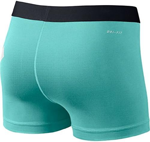 Nike Pro 3" Logo Compression Short Light Aqua/white/black Size Medium