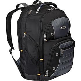 Targus Drifter II Backpack Designed for 17-Inch Laptop TSB239US (Black Gray) by