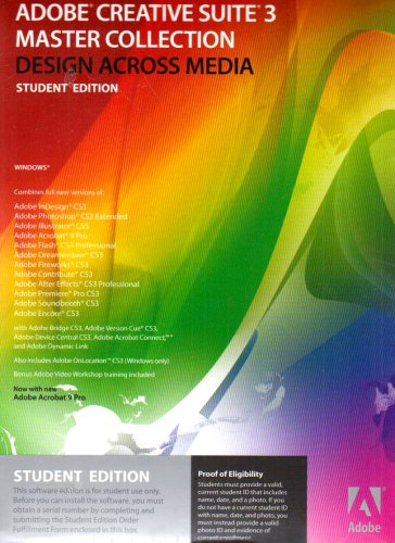 Adobe Creative Suite 3.3 Master Collection, Student Edition (PC)