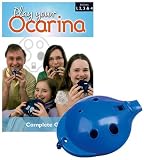 Produkt-Bild: Englische Okarina BLAU und COMPLETE Play your Ocarina Books 1, 2, 3 & 4, als Set