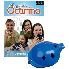 Englische Okarina BLAU und COMPLETE Play your Ocarina Books 1, 2, 3 & 4, als Set