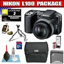 Nikon Coolpix L100 10MP Digital Camera with 15x Optical Vibration Reduction (...
