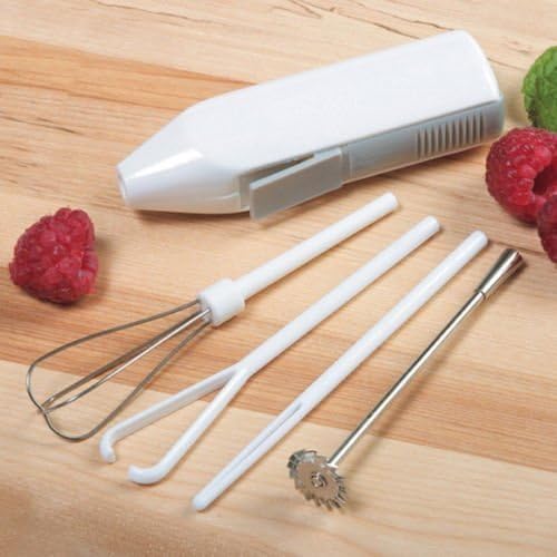 Norpro 5pc Deluxe Cordless Mini Mixer - Mix Whip Stir Blend Beat Drink Frother by Hand Mixers