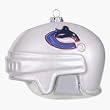 Vancouver Canucks 3" Collegiate Glass Football Helmet Holiday Ornament - NHL Hockey