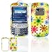Yellow with Color Daisy Flowers Design Snap-On Cover Hard Case Cell Phone Protector for Palm Treo 800w [Beyond Cell Packaging]