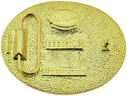 Official Licensed MLB La Dodger Fan Gold and Silver Tone Belt Buckle