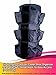 FHL Hanging Carousel Closet Shoe Organizer 3 Tier with 360° Swivel Hook for Easy Access (Dark Grey)