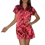 2PC SLEEPWEAR SET: NCAA Alabama Crimson Tide Womens Gorgeous Pajama / Loungewear Set - Red
