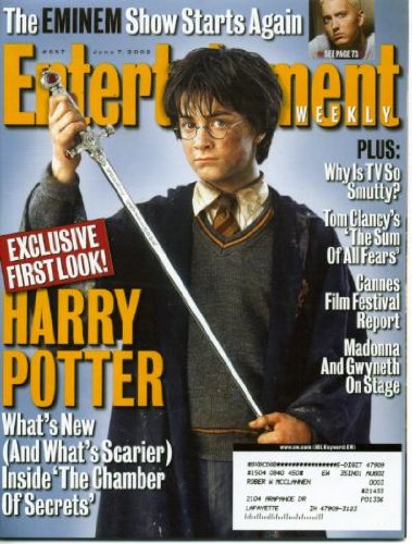 Entertainment Weekly June 7, 2002 Harry Potter and the Chamber of Secrets, Eminem, Cannes Film Festival, Madonna & Gwyneth Paltrow