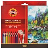 Koh-i-noor Mondeluz Aquarell Drawing Set. 72 Colored Pencils. 3714 ~ Koh-I-Noor