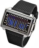 SEA HOPE (シーホープ) 腕時計 Equalizer イコライザー シルバーラバー LED WATCH