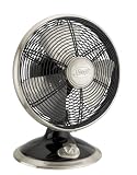 Hunter 91012 Millennium High-Performance Oscillating 10-Inch 3-Speed Table Fan, Black