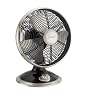 Hunter 91012 Millennium High-Performance Oscillating 10-Inch 3-Speed Table Fan, Black