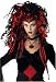 Nightmare Black Widow Black and Red Costume Wig
