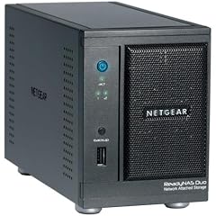 Netgear RND2150-100GRS Readynas Duo NAS-System mit Festplatten 1x500GB (2-Bay, SATA, Ethernet) schwarz