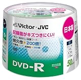 Victor �f�[�^�pDVD-R 4.7GB 16�{��  �n�[�h�R�[�g ���C�h�z���C�g�v�����^�u�� 50�� ���{�� VD-R47TH50