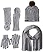 Weatherproof Big Girls' Beanie Mittens Scarf Gloves